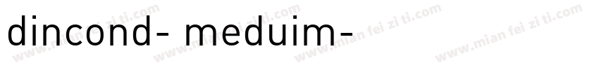dincond- meduim字体转换